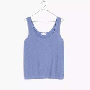 Madewell women’s Eastover Tank S small soft twilight blue Sleeveless Top…